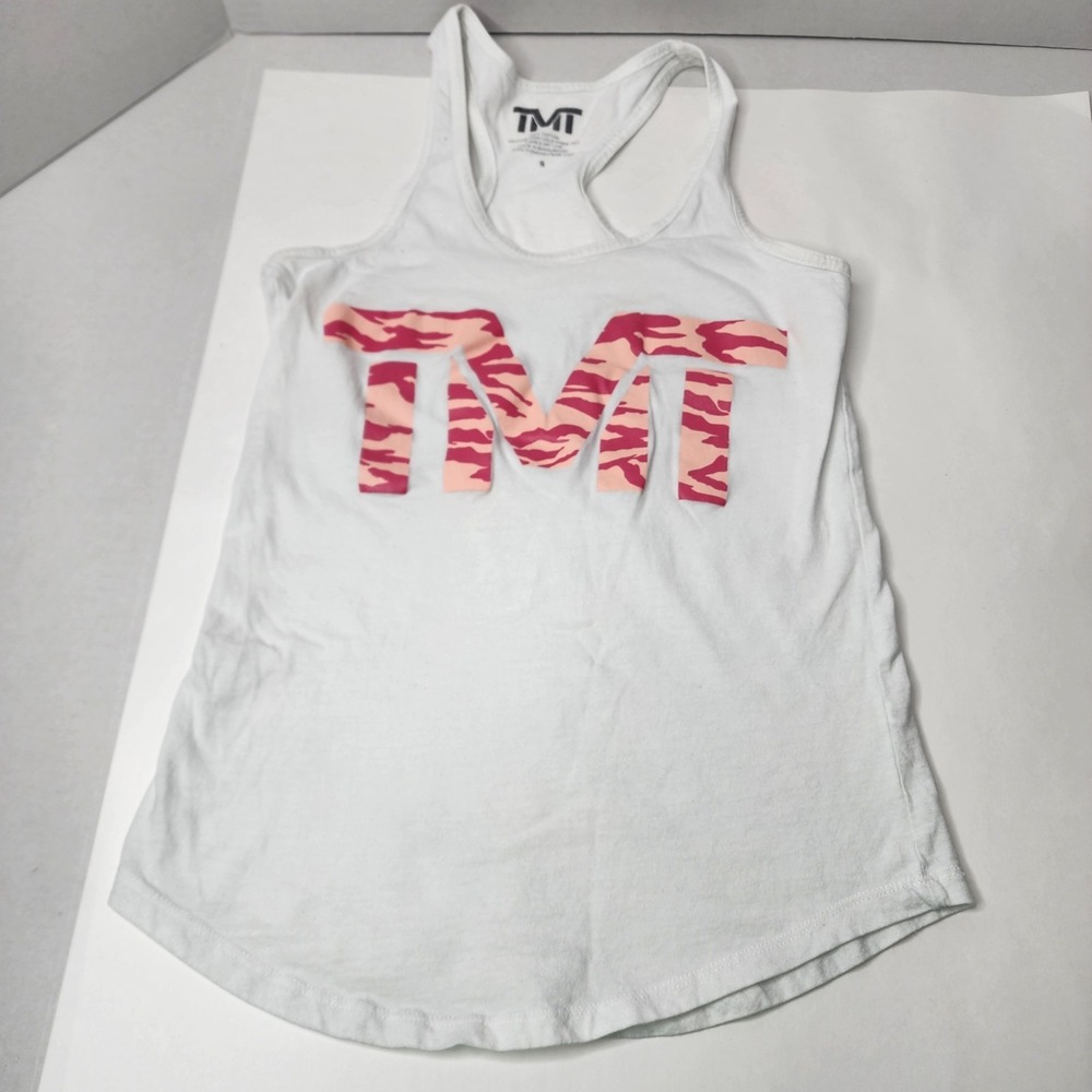 Floyd Mayweather The Money Team Shirt Women's Size Small White W pink Letters